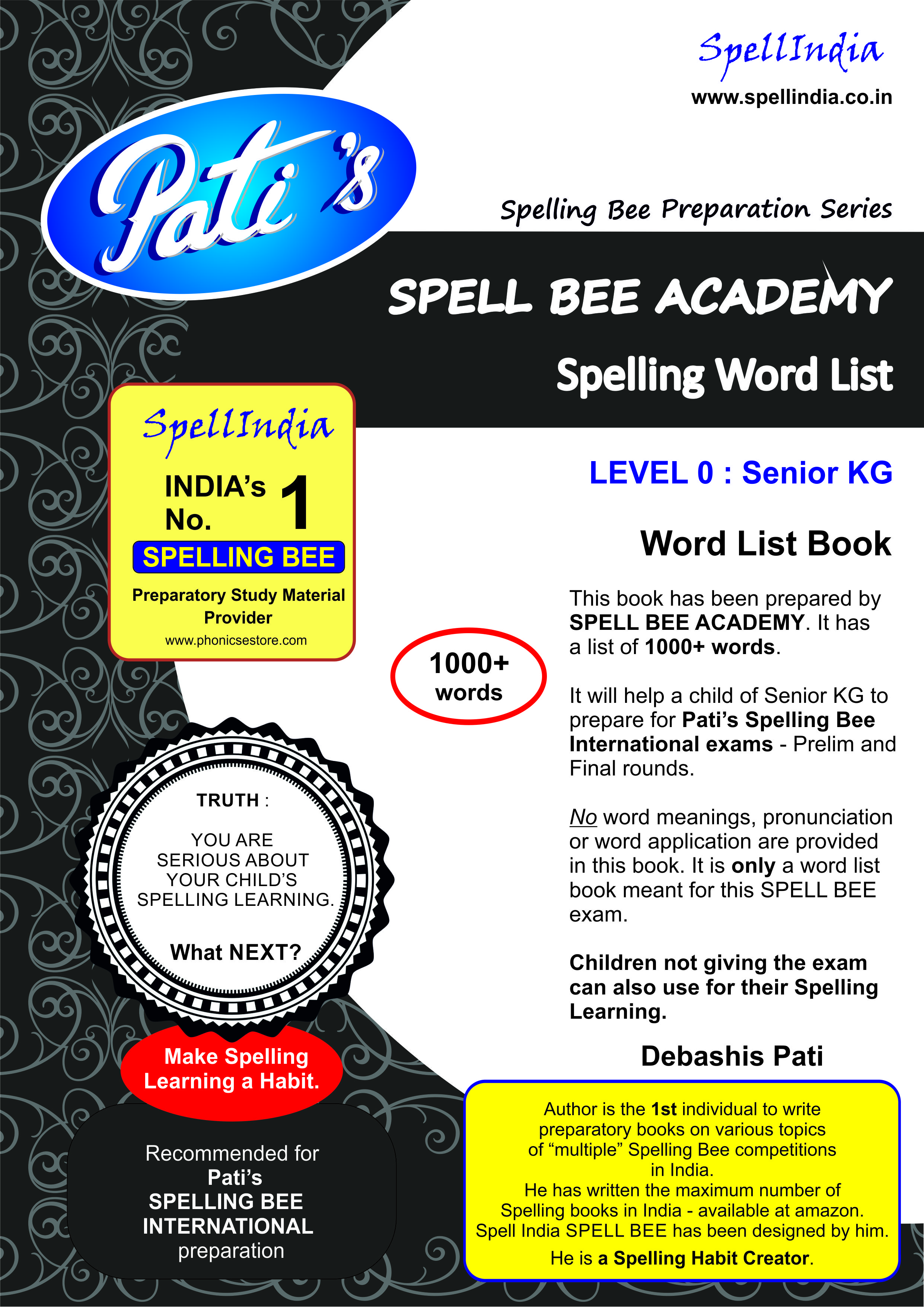 SPELL BEE BOOKS FOR SENIOR KG